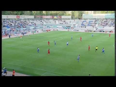 Gol de Dani Tortolero (2-0) en el CE Sabadell - Xerez Jornada 6