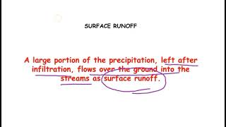HYDROLOGIC CYCLE | HYDROLOGY AND WATER RESOURCES ENGINEERING