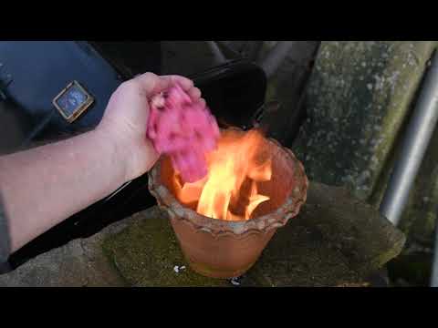 Fire foam video
