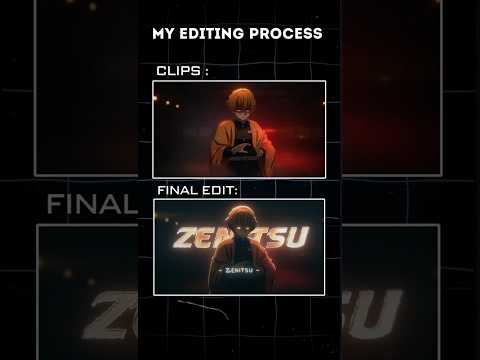 My Editing process #aftereffects #editing #demonslayer  #anime #zenitsu