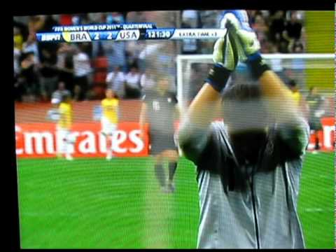 Wambach goal against Brazil