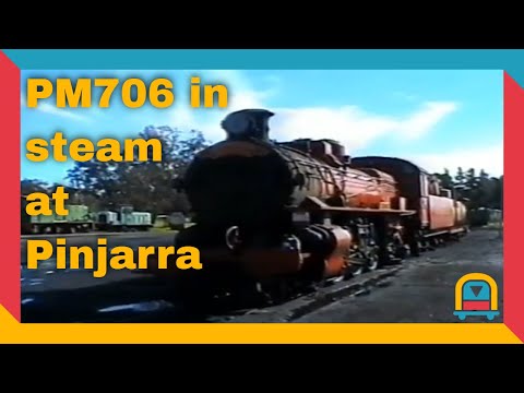 PM706 Steaming Up for the Wizard’s Express – Hotham Valley Railway, Pinjarra (2003)