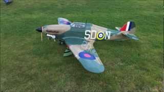 black horse 87" Hawker Hurricane rc plane
