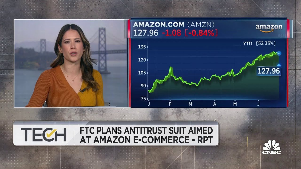 Amazon shares slide over FTC's antitrust case