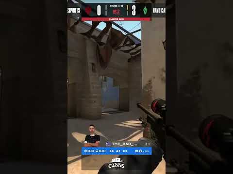 THE BAD GUY 1VS3 AWP CLUTCH — CSGO #shorts #csgo #THE #WLG #HAVU