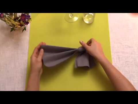 Napkin folding from Duni - Knot