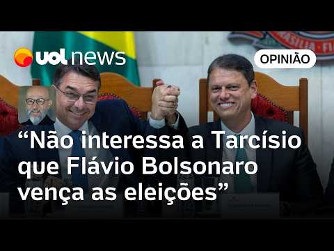Flávio Bolsonaro vencer as eleições não interessa a Tarcísio de Freitas | Josias de Souza