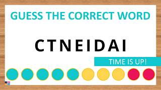 Guess the Correct Word! Unscramble in Record Time! 8 Letters | Agent Quiz