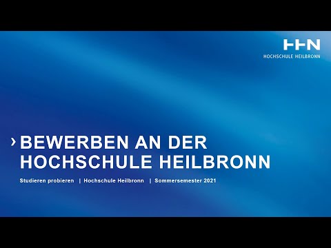 Die Bewerbung - So wirst du HHN-Studi!