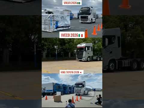 2026 Volvo vs Iveco vs Hino: ULTIMATE Emergency Brake Test😱🚛