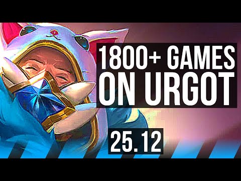 URGOT vs SYLAS (MID) | 1800+ games, Rank 10 Urgot | KR Master | 25.12