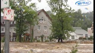 preview picture of video 'No Comment - Jahrhundertflut Sachsen 2002 - Landkreis MEK Teil 2 - Pockau 12.08.2002'
