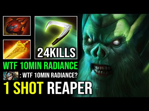 WTF 10Min Radiance 1 Shot Reaper Unlimited Skill Spam Max HP Regen Necrophos Dota 2