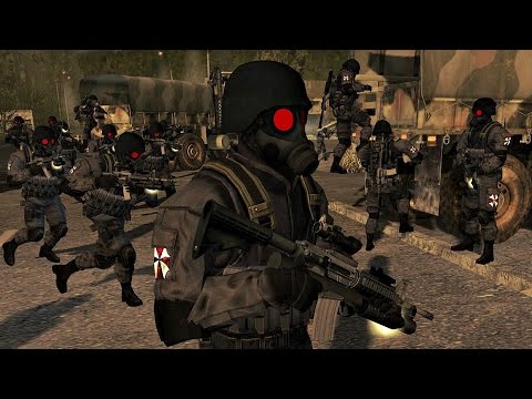 ¡UMBRELLA en una ciudad ZOMBIE! | RESIDENT EVIL Men of War Gameplay | Awakate