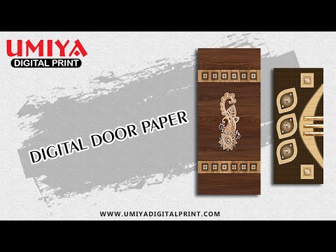 4D Lamination Door Paper Print Skin
