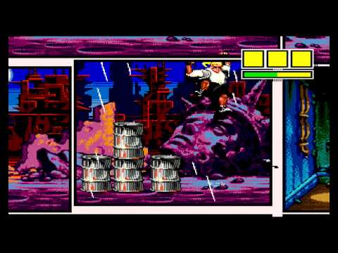 Comix Zone (Mega Drive/Genesis) Gameplay on a Retron 5 in 720p HD