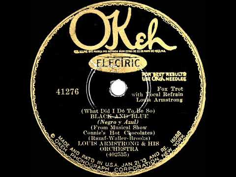 1929 HITS ARCHIVE: Black And Blue - Louis Armstrong