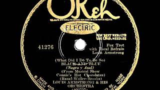 1929 HITS ARCHIVE: Black And Blue - Louis Armstrong