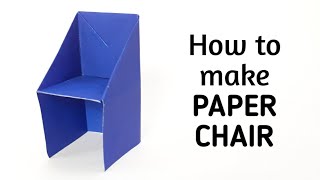 How to make an origami paper chair | Origami / Paper Folding Craft, Videos and Tutorials.