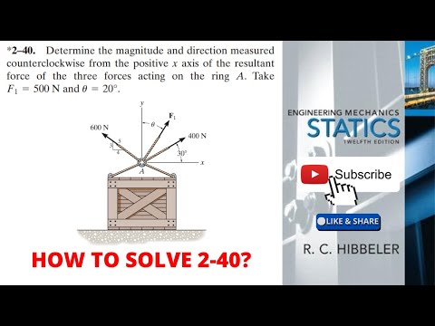 2-40 hibbeler statics chapter 2 | hibbeler statics | hibbeler