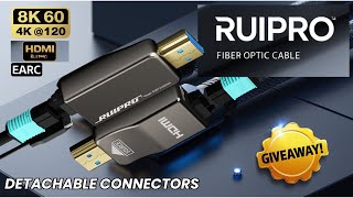 🎬 RUIPRO 8K Fiber HDMI Cable – Unboxing, Review & GIVEAWAY! | HDMI 2.1b | 8K@60 | 4K@120 | eARC