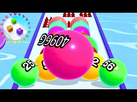 Max Level - Ball Run 2048 Infinity Mode vs 2048 Cube Run | Mega Merge Challenge Gameplay