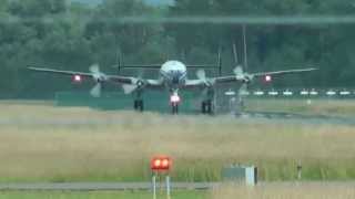 preview picture of video 'Breitling Lockheed Super Constellation L1049 Takeoff at St. Gallen - Altenrhein'