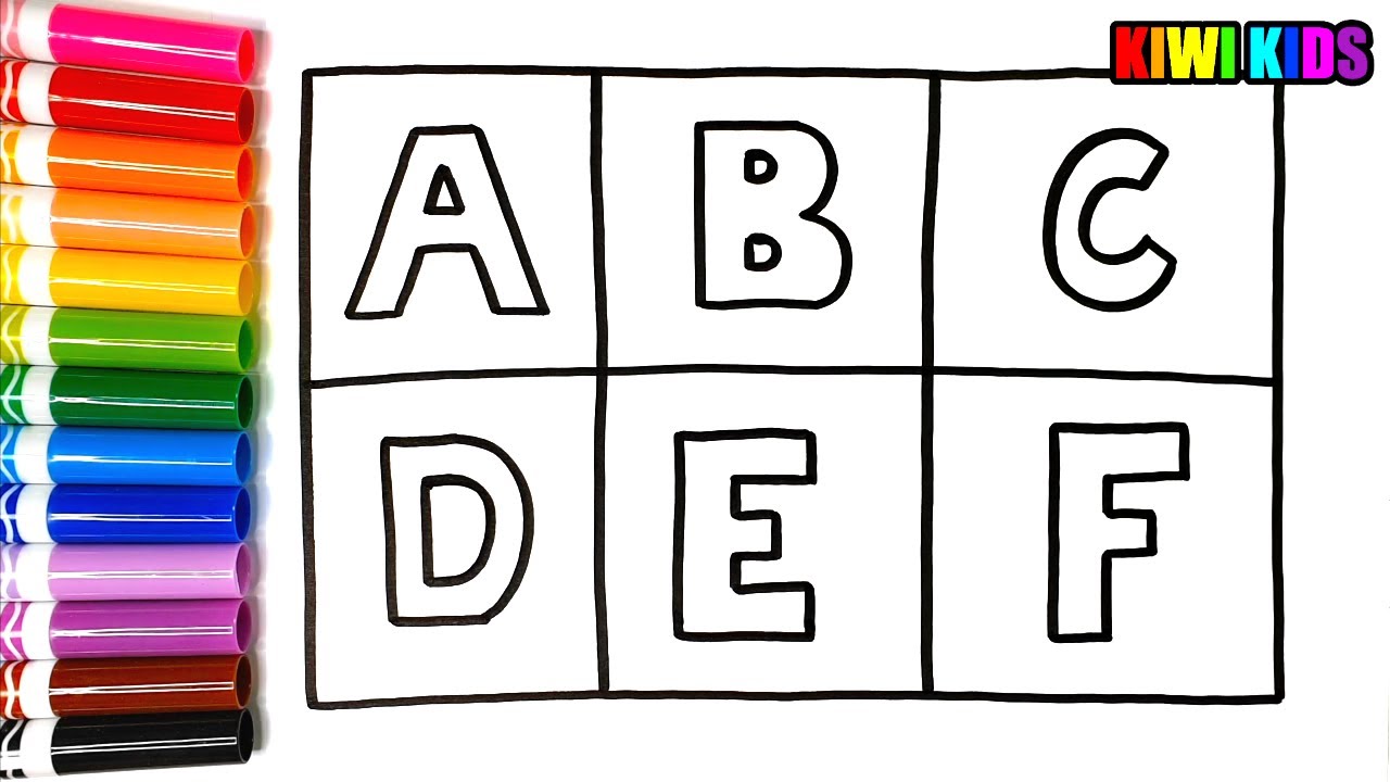 Dessiner et colorier les lettres de l'alphabet