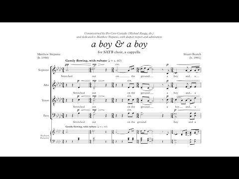 a boy & a boy for SATB choir (2022) [Score-Video]