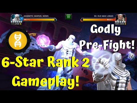 6* Buffed White Magneto Crazy Gameplay! Godly Pre-Fight Ability! - Marvel Contest of Champions