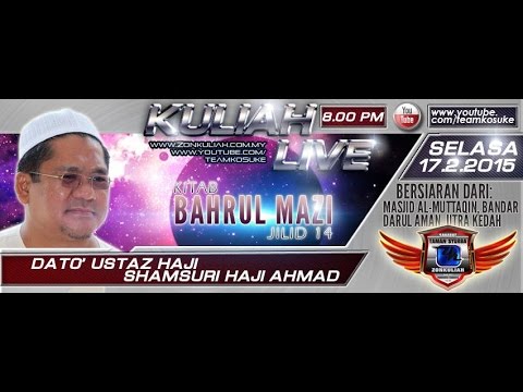 [LIVE][170215][BM14]Tanda Allah Sayang - Ustaz Shamsuri Hj Ahmad