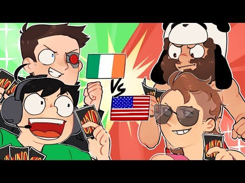 TEAM IRELAND vs TEAM AMERICA! - UNO Teams (Funny Moments)