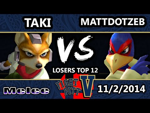 FPV - Taki (Fox) Vs. MIOM | MattDotZeb (Falco) SSBM Losers Top 12 - Melee