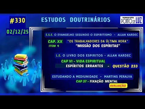 #329 ESTUDOS DOUTRINÁRIOS em 02/12/25