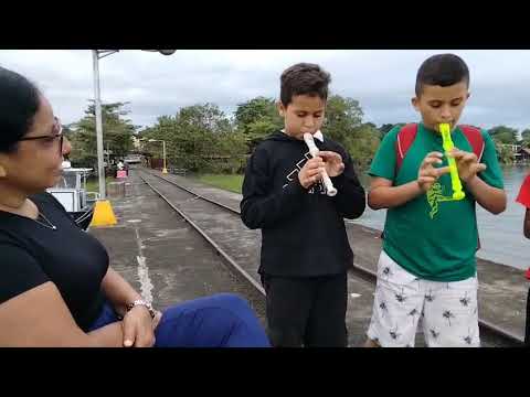 Estudiantes de música, de San Miguelito Rio San Juan 