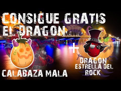 CONSIGUE GRATIS EL DRAGÓN CALABAZA MALA+DRAGÓN ESTRELA DEL ROCK