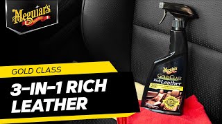 Meguiar's 3-in-1 Gold Class Rich Leather (pulizia, rinnovo e protezione della pelle)