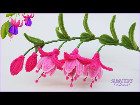 💖DIY FUCHSIA flowers. Pipe Cleaner Fuchsia Flowers
