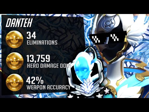 Danteh Top 18 Echo gameplay! [ Overwatch Season 27 Top 500 ]
