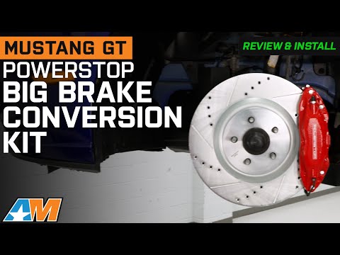 2005-2014 Mustang GT PowerStop Front Big Brake Conversion Kit Review & Install