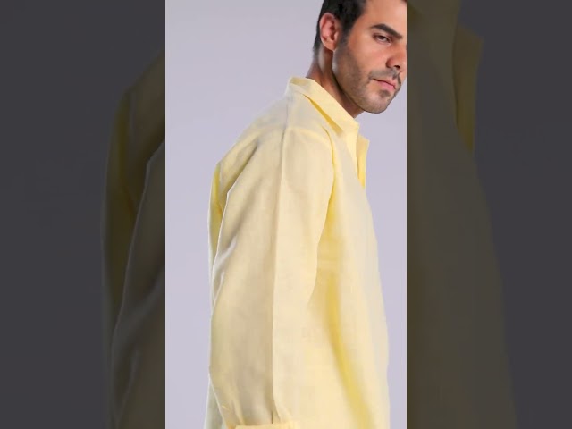 بولو اصفر كم طويل