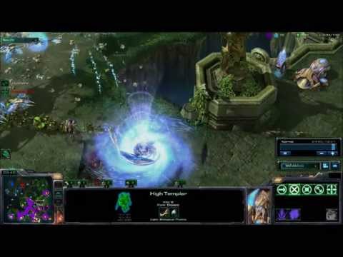STARCRAFT 2  Random vortex :) baneling bust, vs maxed terran army