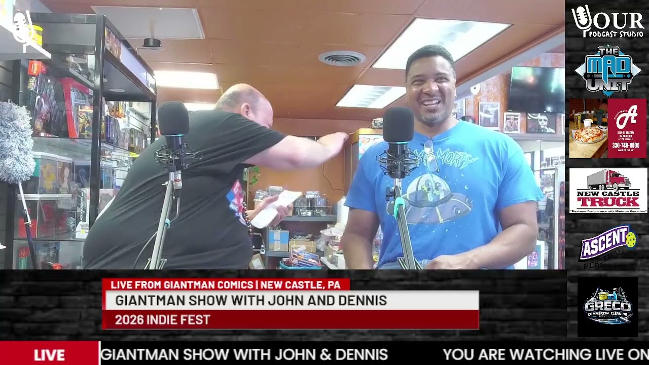 2026 INDIE FESTLIVE FROM GIANTMAN COMICS  DOWNTOWN NEW CASTLE PA