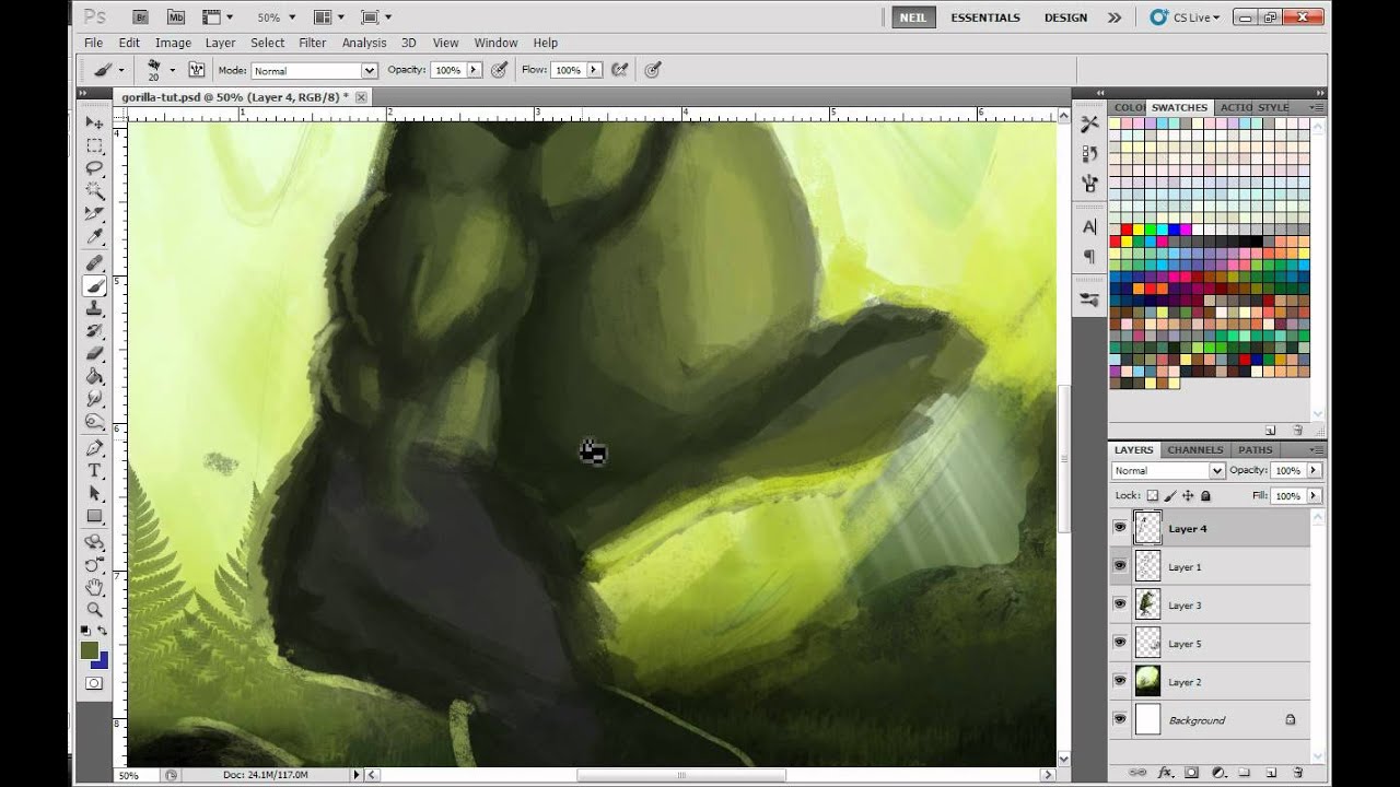 Digital Painting Tutorial - Intermediate Part 1/2