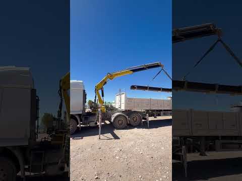 Hidrogrua Luna Alg 28.5 operando en Vaca muerta, Añelo, Neuquén.