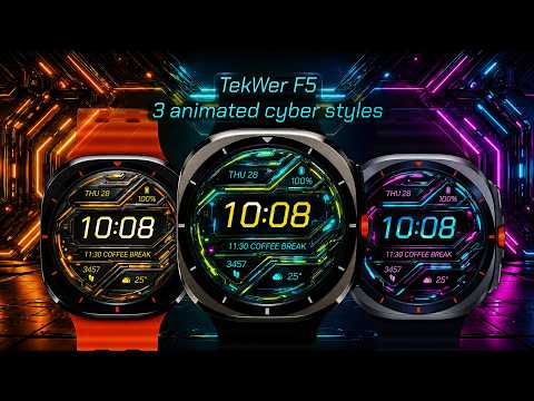 TekWer F5 Animated Watch Face video thumbnail