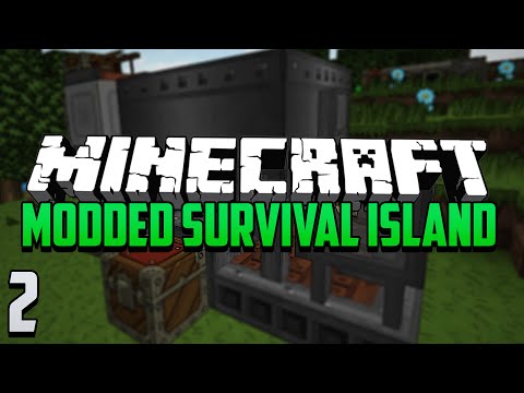 Minecraft Modded Survival Island - Ep.2 - Immersive Engineering Ore Doubling!