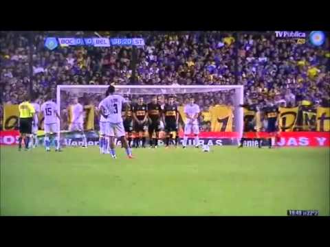 Tiro libre Lollo ~ BOCA- BELGRANO. Final 2013, Fecha 11.