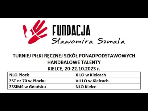 ZST nr 70 Płock vs  VII LO Kielce -  Turniej HANDBALLOWE TALENTY