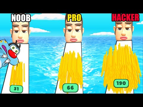 NOOB vs PRO vs HACKER | In Noodle Master 3D | With Oggy And Jack | Rock Indian Gamer |